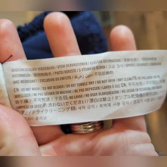 Abercrombie & Fitch Navy Tweed Jumper Dress - Picture 5 of 5